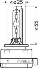 OSRAM 66140 AMPUL GAZ DESARJLI 35W D1S XENARC 4 YIL GARANTİLİ ÜRÜN