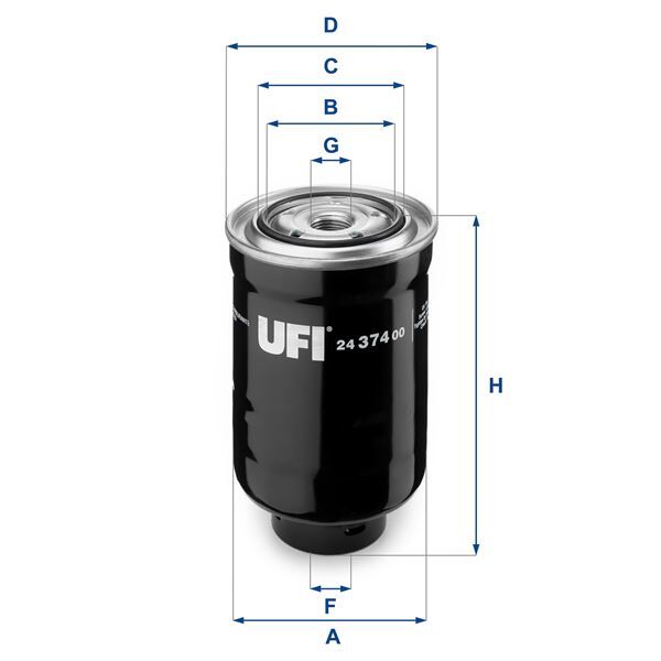UFI 2437400 YAKIT FİLTRESİ TOYOTA HILUX Tüm modeller 83-04 / HIACE 89-95 / LANDCRUISER KDJ120 KDJ150 PRADO 03-> / MAZDA B2500. BT50 00-> / MITSUBISHI L200 07-14 / PAJERO V78W V98W 99-> / SUBARU FORESTER SH 08->