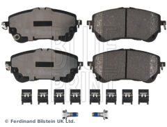 BLUEPRINT ADBP420049 ÖN FREN BALATA TOYOTA COROLLA 1.6L 1ZR-FAE ZRE210 19-> / 1.2L 8NR-FTS NRE210 / 1.8L 2ZR-FXE Hybrid Z WE211 ZWE219 19-> / YARIS CROSS 1.5L 20-> - Kıskaçlı montaj parçaları ile birlikte