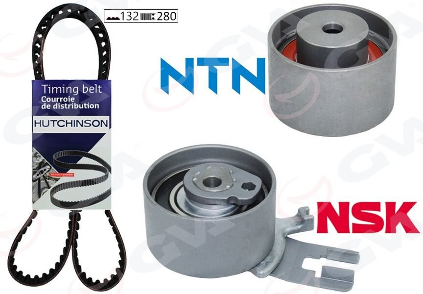 GVA 59T9990H EKSANTRİK GERGİ KİTİ 132x280 VOLVO C30 C70 S60 S80 V70 > XC60 XC70 XC90 2.4TDI 20V K015580XS