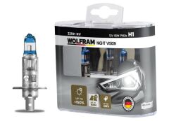 WOLFRAM 22101 NV AMPUL 12V H1 55 P14.5s NIGHT VISION 150 FAZLA 20 BEYAZ IŞIK