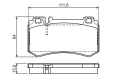 BOSCH 0986494356 FREN BALATASI ARKA MERCEDES AMG C219 W211 W220