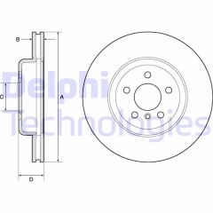 DELPHI BG9154C FREN DISKI ON BMW F10 F11 F18 F06 F12 F13