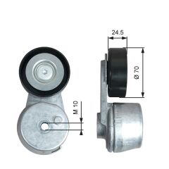 GATES T39375 ALTERNATÖR GERGİ RULMANI KÜTÜKLÜ ASTRA K 15>22 CORSA E 14>19 INSIGNIA B 17> MOKKA 16>20 ADAM 14>18 1.0-1.4-1.5 B10XE-XFL-B14XE-B/D14XNT-B/D15SFL