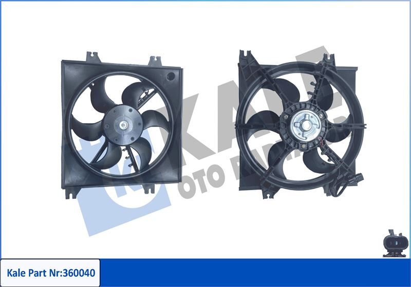 KALE 360040 FAN GRUBU HYUNDAI ACCENT II 1.3 1.5 1.6 1.5CRDI 00-05- 12V