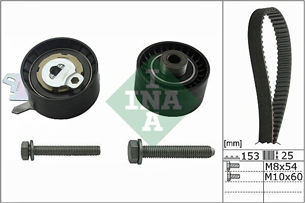 INA 530047110 EKSANTRİK GERGİ KİTİ P307-P407-P807-EXPERT-C4-C5-C8-JUMPY 1.8-2.0 05 > EW10A-EW7A