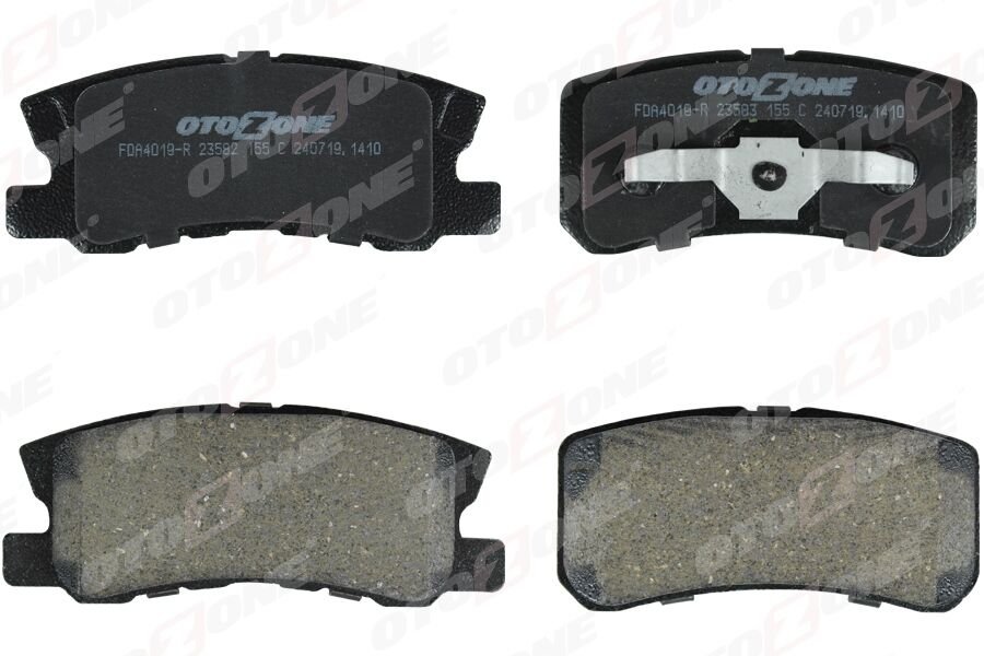 OTOZONE FDA4019-R ARKA FREN BALATA P4008 12 > C4 1.6HDİ 12 > / MITSUBISHI OUTLANDER 2.0L CW4W 07-12 / ASX 1.6L 4A92 GA 1W 10-> / PAJERO 3.2L DI-D 3.5L Gdi 00->