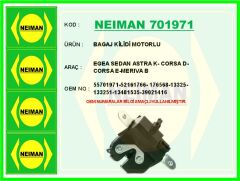NEIMAN 701971 BAGAJ KİLİDİ MOTORLU FİAT EGEA 16> OPEL ASTRA K 15>19 CORSA D 06>14 CORSA E 14>17 MERIVA B 10>17 AL FA ROMEO GIULIETTA 10>18