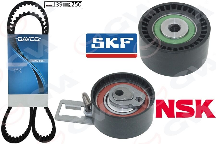 GVA 59T4316 EKSANTRİK GERGİ KİTİ EURO5 139 DİŞ P107-206-207-307-BIPPER-C2-C3-NEMO-XSARA 1.4HDI FIESTA V-FUSION 1.4TDCI 02-