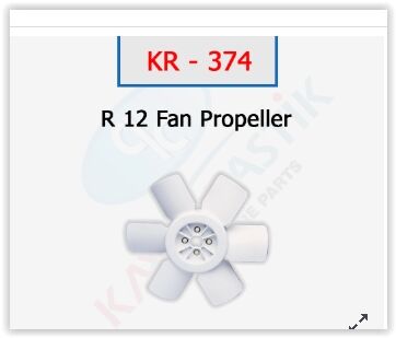 KAYA KR374 VANTİLATÖR PERVANESİ R12 TOROS