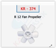 KAYA KR374 VANTİLATÖR PERVANESİ R12 TOROS