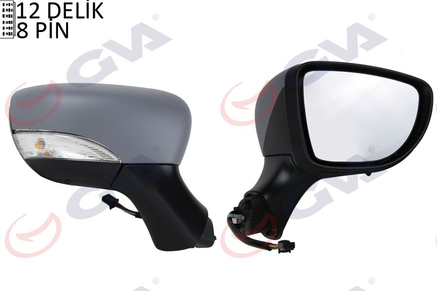 GVA 1014341 DIŞ DİKİZ AYNASI SAĞ CLIO 12> ELEKTRİKLİ ISITMALI ASTARLI SİNYALLİ SENSÖRLÜ KONVEKS VM-6126EHPSR