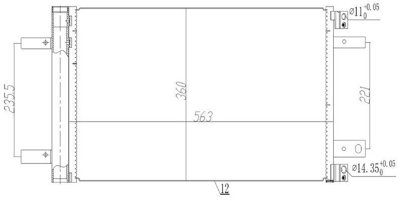 ORIS CPE936012 KLİMA RADYATÖRÜ KONDENSERİ OPEL ASTRA L-GRANDLAND-VIVARO C-ZAFIRA LIFE PEUGEOT P3008 II-P308 II- P5008 II-P508 EXPERT IVPARTNER-C4 PICASSO-JUMPY IV-PARTNER-BERLINGO 1.2-1.5-1.6-2.0 HDI-PureTech-THP