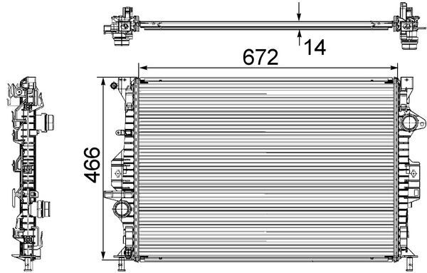 MAHLE CR906000S SU RADYATÖRÜ FORD MONDEO 07> 1.6 Tİ VCT 123 PS