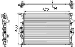 MAHLE CR906000S SU RADYATÖRÜ FORD MONDEO 07> 1.6 Tİ VCT 123 PS