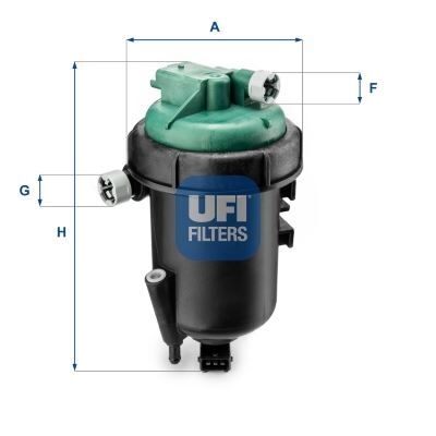 UFI 5517500 YAKIT FİLTRESİ DOBLO 1.3 DMTJ 10/05 > DOBLO CARGO 1.3 JTD 16V MTJ 62kw/84ps 213mm OE
