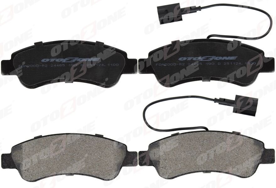 OTOZONE FDA2000-R3 ARKA BALATA BOXER 4.06 > DUCATO 07.06 > JUMPER 4.06 > ÇİFT FİŞLİ civata takımlı
