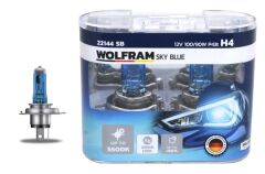 WOLFRAM 22144 SB AMPUL 12V H4 100/90 P43t SKY BLUE BEYAZ IŞIK
