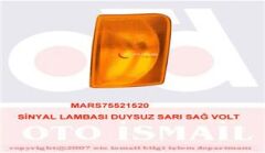 MARS 521520 SİNYAL LAMBASI DUYSUZ SARI SAĞ VOLT 521516