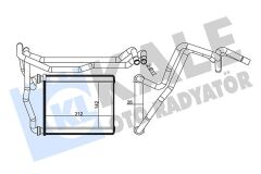 KALE 358580 KALORİFER RADYATÖRÜ TOYOTA RAV4 2.0L 1AZ-FE ACA21 01-05 - ALEMİNYUM