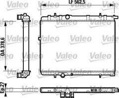 VALEO 732893 RADYATÖR 206 98>307 02>C4 04>XSARA 00-05 1.6-2.0 AC KLİMASIZ OTOM 562.8x378x27