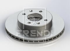 FRENDI 16241 ÖN FREN DİSKİ HAVA KANALLI HYUNDAI ACCENT MILENYUM ADMIRE 1.3L G4EA 01-05 / 1.5L G4EC 01-04 / 1.6L G4ED 01-05 / 1.5L D3EA CRDİ 3 silindir 02-05 241 çap x 4 bijon - Takım disk fiyatıdır
