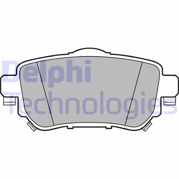 DELPHI LP3145 ARKA FREN BALATA RENAULT KADJAR 15> KOLEOS II 18> / NISSAN QASHQAI 1.6L Dci R9M dizel 11-> / X-TRAIL 1.6L Dci T32 12->