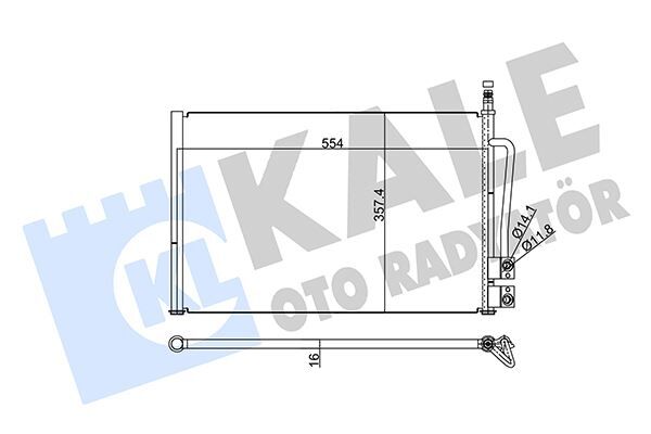 KALE 378800 KLİMA RADYATÖRÜ FORD FİESTA-FUSİON 02> 1.4 ZETEC-TDCİ