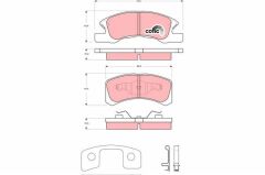 TRW GDB3358 ÖN BALATA DAIHATSU CUORE VII 1.0 05/2003 > CHAREDE 1.0 03 > MITSUBISHI SPACE STAR 1.0 1.2 12 >