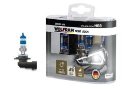 WOLFRAM 29005 NV AMPUL 12V HB3 100 P20d NIGHT VISION 150 FAZLA 20 BEYAZ IŞIK