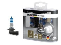 WOLFRAM 29005 NV AMPUL 12V HB3 100 P20d NIGHT VISION 150 FAZLA 20 BEYAZ IŞIK