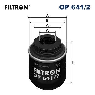 FILTRON OP641.2 YAĞ FİLTRESİ GOLF VI-JETTA IV-POLO-TOURAN-PASSAT-TIGUAN-BEETLE-A3-IBIZA-FABIA-OCTAVIA 1.4 TSİ