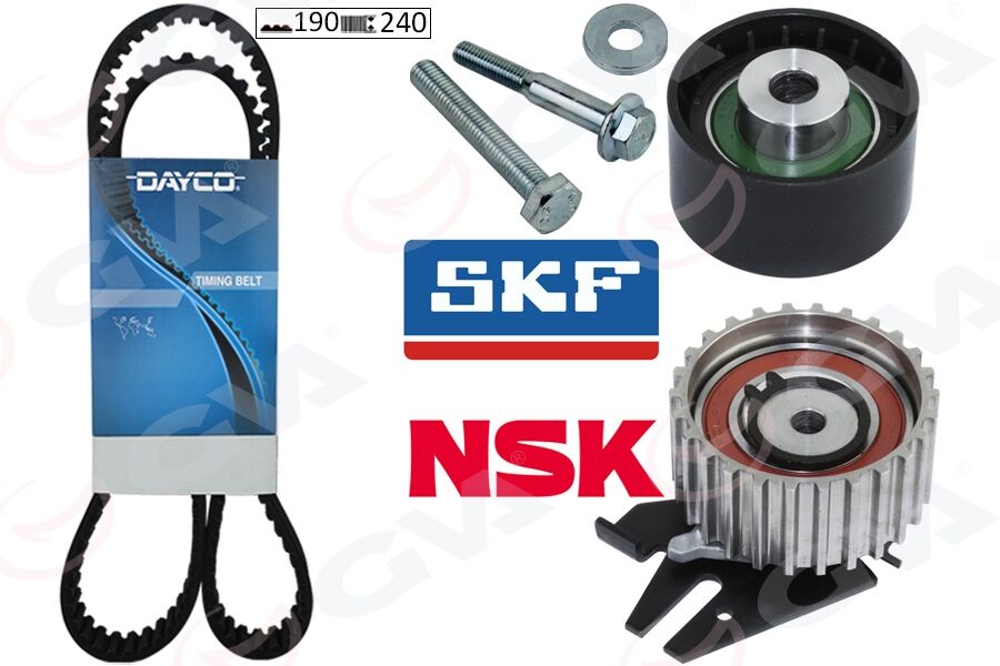 GVA 59T2530D EKSANTRİK GERGİ KİTİ 190x240 BRAVO 96>DOBLO 01>MAREA 99-02 -IDEA 04>1.9JTD KTB317 DAYCO KAYIŞ