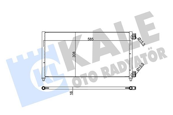KALE 378200 KLİMA RADYATÖRÜ KONDENSER FIAT DOBLO 01>IDEA 04>PUNTO 03> LANCIA YPSILON 06>11 1.2 1.3JTD 1.4 1.9JTD