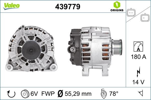 VALEO 439779 ALTERNATÖR ŞARZ DİNAMOSU 180amp KOMPLE PEUGEOT OPEL GRANDLAND-CROSSLAND-COMBO E 17> PEUGEOT P308 -P3008-P5008-EXPERT-PARTNER 13> CITROEN BERLINGO-JUMPY-C3-C4-DS4-DS5 1.6 HDI-BlueHDI