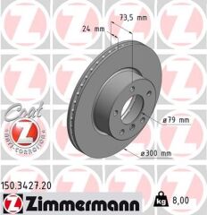 ZIMMERMANN 150.3427.20 FREN DISKI ON BMW E81 E82 E87 E88 E90 E91 E92 E93 E89