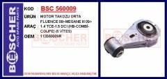 BSC 560009 MOTOR TAKOZU ORTA FLUENCE 09>MEGANE III 09> 1.4 TCE-1.5 DCI HB-COMBİ-COUPE 6 VİTES