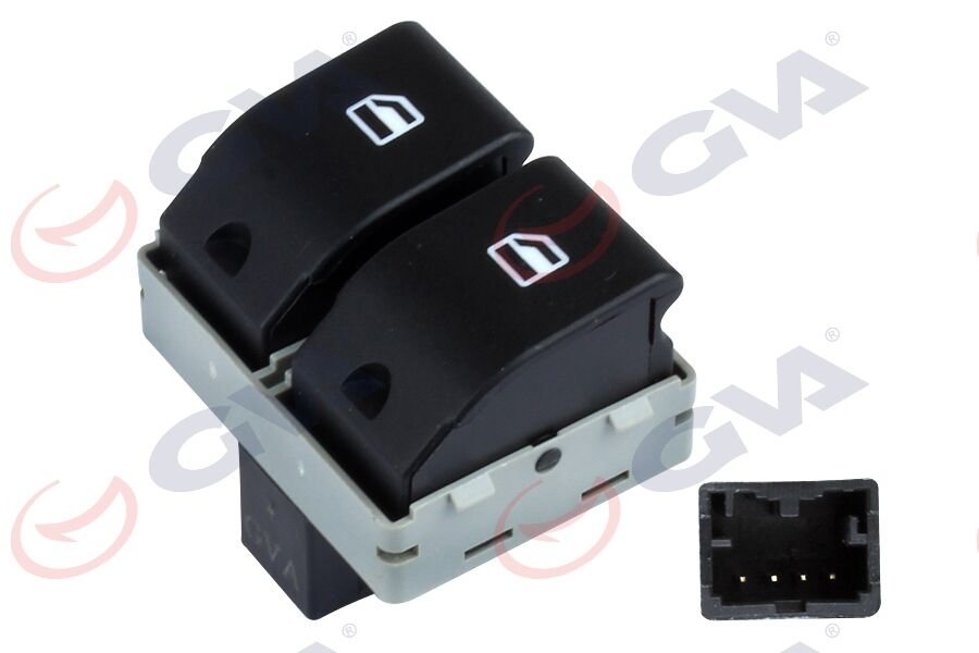 GVA 8075001 CAM AÇMA ANAHTARI ÖN SOL POLO 01-08 -SEAT IBIZA 04- 4 FİŞ-ÇİFTLİ
