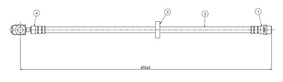 ÖN FREN HORTUMU A3 ALL MODELS 96