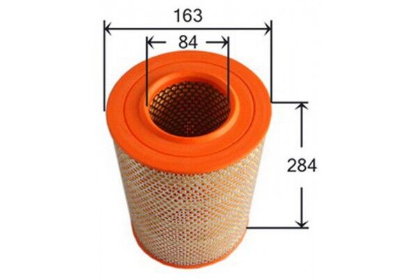 SARDES SA406 HAVA FİLTRESİ BOXER-JUMPER-DUCATO 94-02 1.9TDI-2.5TD-2.0i-2.8D-2.8HDI-2.8TDI-2.8JTD
