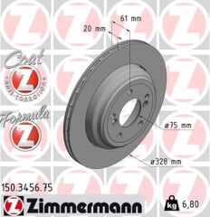 ZIMMERMANN 150.3456.75 FREN DISKI ARKA SAG BMW M5 E39