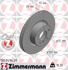 ZIMMERMANN 150.3494.20 FREN DISKI ON BMW F25 F26