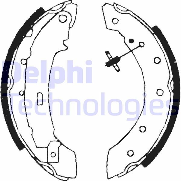DELPHI LS1717 ARKA FREN BALATASI PABUÇ PEUGEOT P106 96>04 P206 98>12 P306 93>02 CITROEN SAXO 96>04 XSARA 97>05 Z X 92>98 RENAULT CLIO II-SYMBOL-THALIA-LGN-TWNG-LOGAN 04>SANDERO 08>