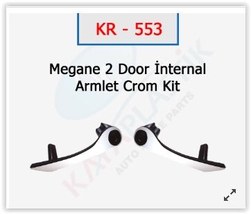 KAYA KR553 ÖN KAPI İÇ ÇEKME KOLU MGN II KROM 06 >