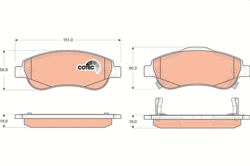 TRW GDB3445 ÖN FREN BALATA HONDA CR-V 1.6L N16A2 İ-DTEC dizel 4x2 RE6 kasa 13-> / 2.0L R20 benzinli otomatik v ites RE5 kasa 07-15