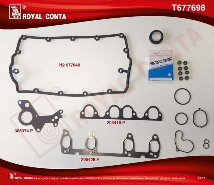 ÜST TAKIM CONTA BORA-CADDYIII-GOLF4-5 PASSAT-POLO-T5 1.9 TDI ASZ BXE AVF AVB AWX AXB BJB BXE BDJ