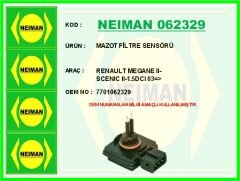 NEIMAN 062329 MAZOT FİLTRE SENSÖRÜ RENAULT MEGANE II-SCENIC II-1.5DCI 03 >