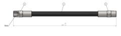CAVO C800007A ARKA FREN HORTUMU S70 I- V70 I 2.0 2.3 2.5 TD 95>04