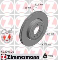 ZIMMERMANN 150.1294.20 FREN DISKI ON BMW E46 E85 E86
