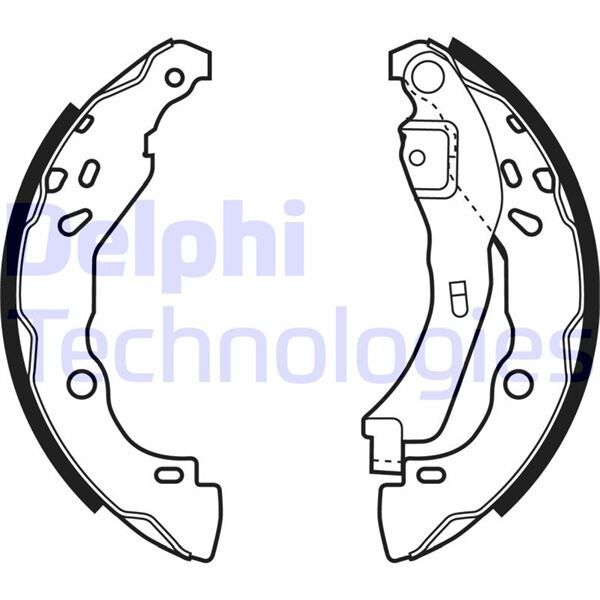 DELPHI LS1929 ARKA FREN PABUÇ BALATASI RENAULT CLIO II 98> CLIO IV 12> CLIO SYMBOL 02> SYMBOL III 13> DACIA SANDERO 08> LOGAN 06> SANDERO II 12> LOGAN II 12>
